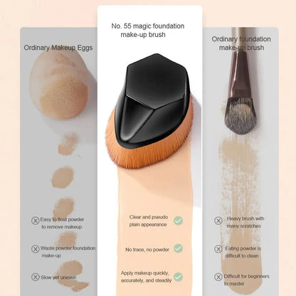 Professional Makeup Brush Flat Top Foundation Brush For Blending Liquid Powder Cream Makeup Brush For Quick And Easy Application