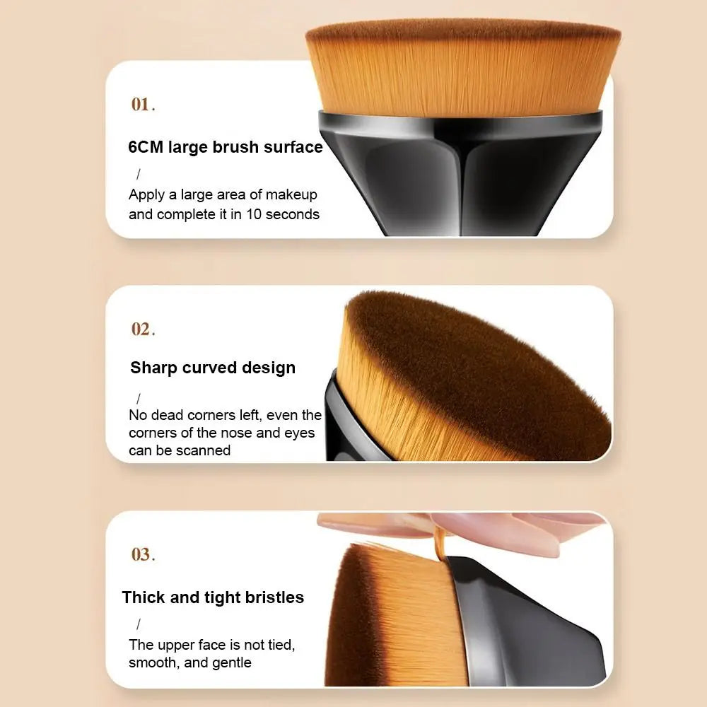 Professional Makeup Brush Flat Top Foundation Brush For Blending Liquid Powder Cream Makeup Brush For Quick And Easy Application