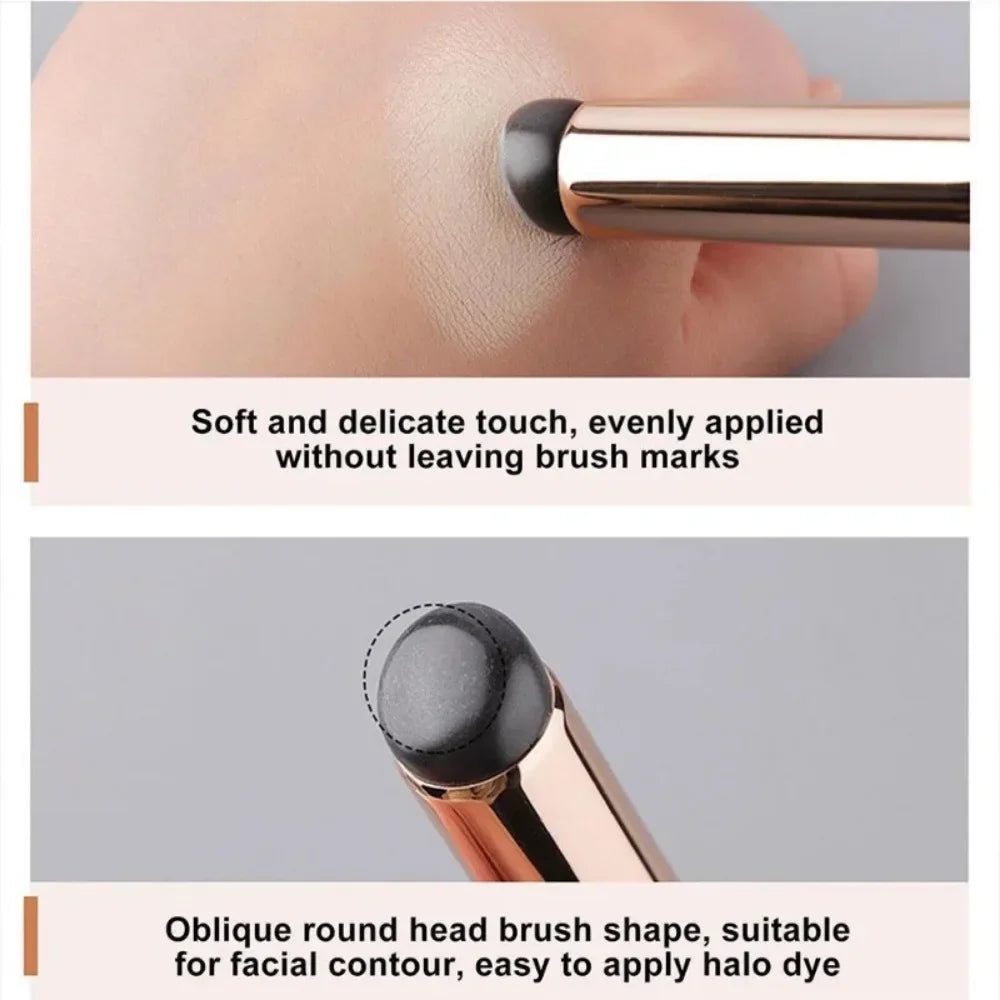 Silicone Lip Brush with Cover Cap Concealer Brush Like Fingertips Q Soft Lipstick Makeup Brushes Round Head No Broken Nail Art